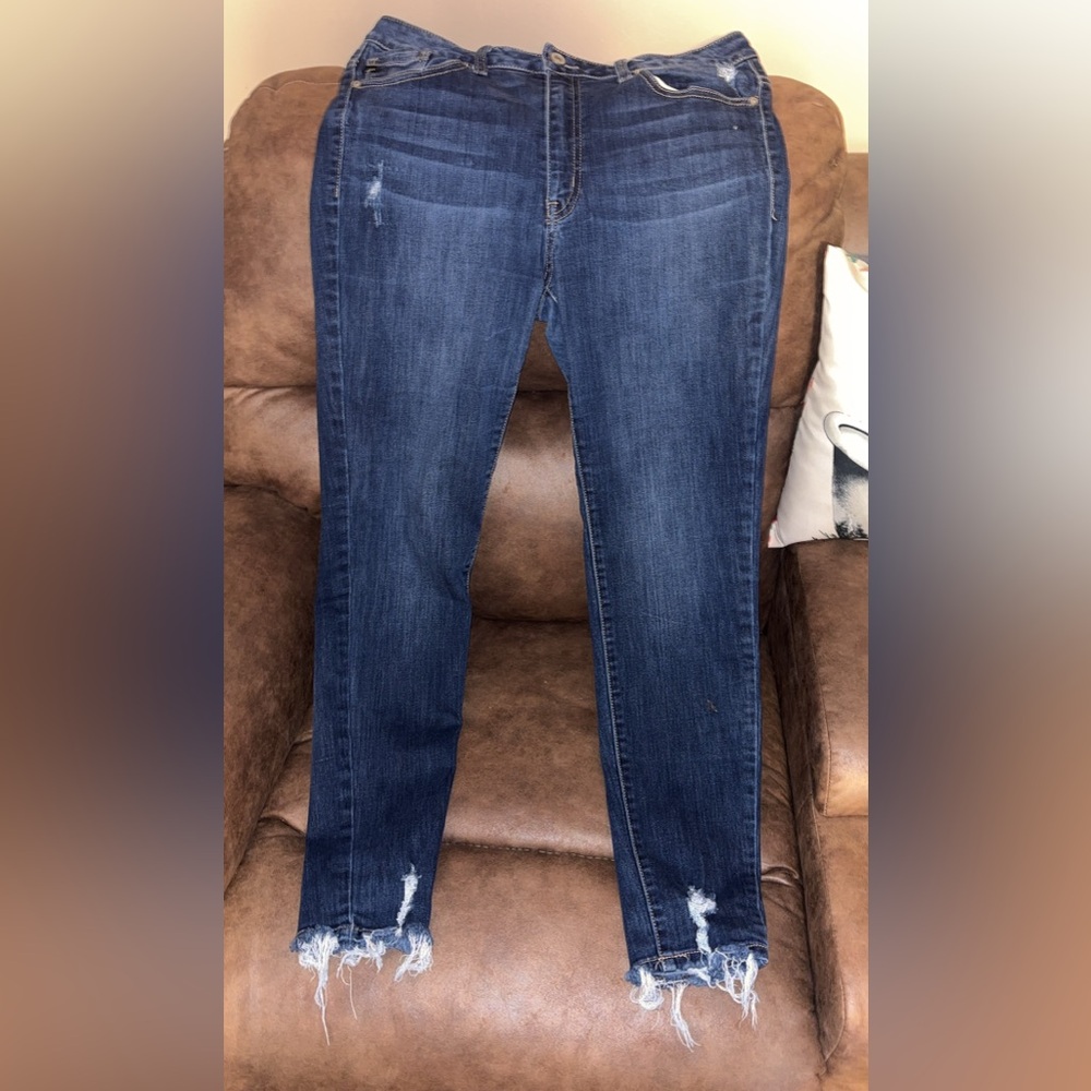 KanCan Dark Blue Straight Leg Jeans